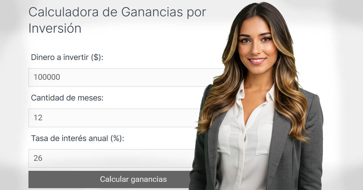 Calculadora de Ganancias por Inversión