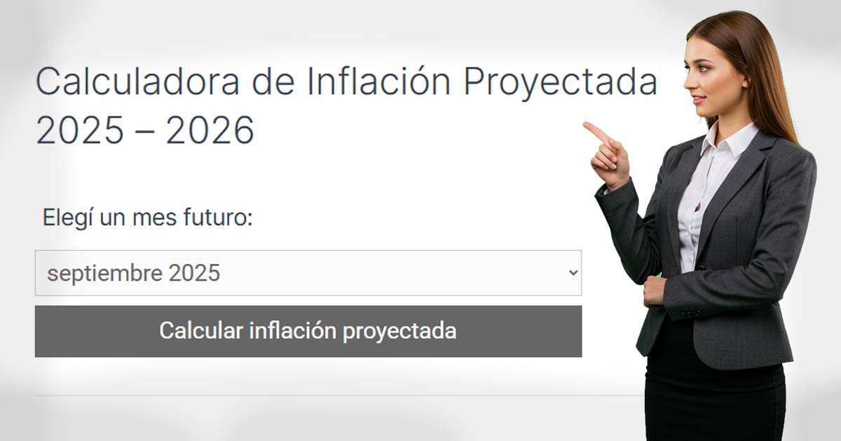 Calculadora de Inflación Proyectada 2025 – 2026