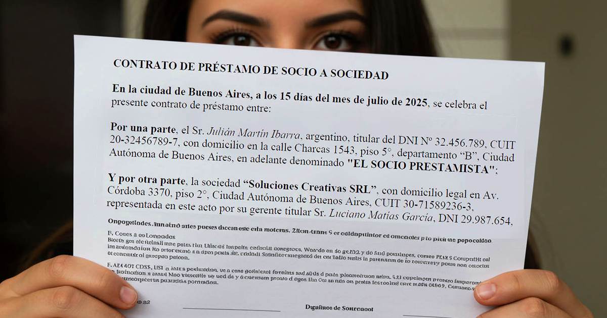Contrato de Préstamo de socio a sociedad